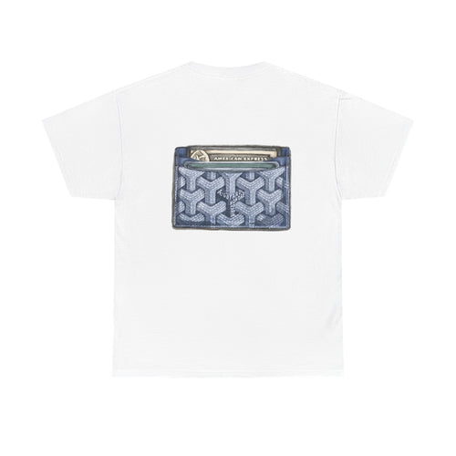 Goyard cardholder Graphic Tee — Wallet Backprint T-Shirt