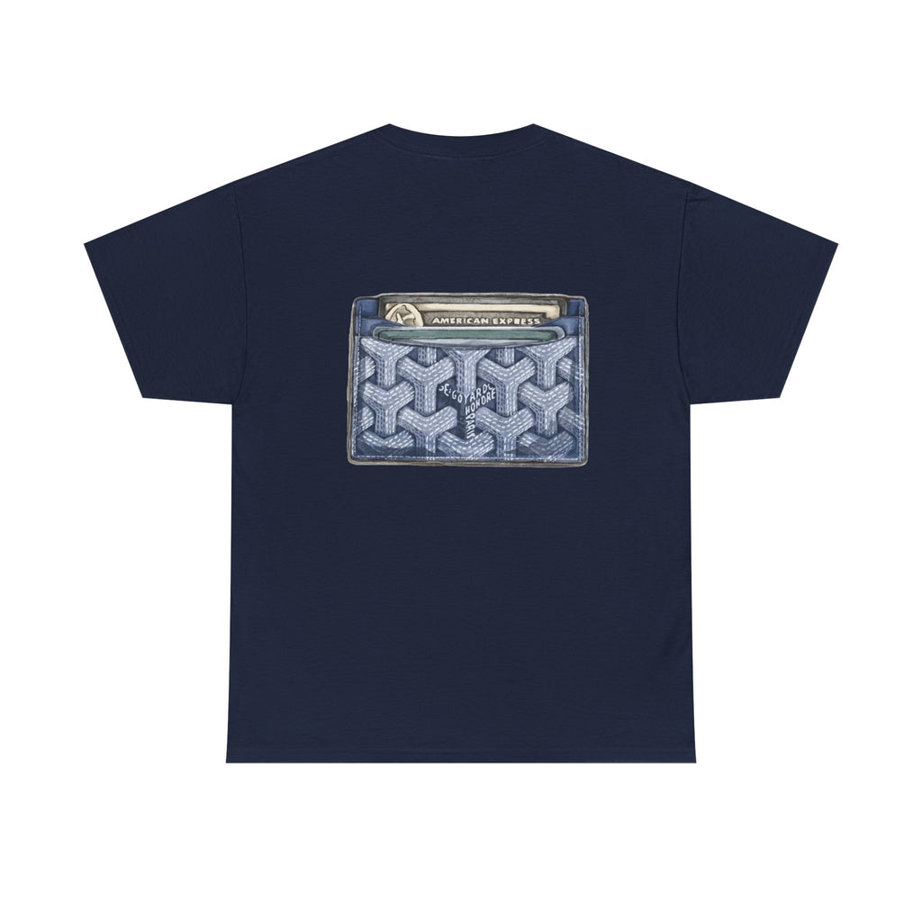 Goyard cardholder Graphic Tee — Wallet Backprint T-Shirt